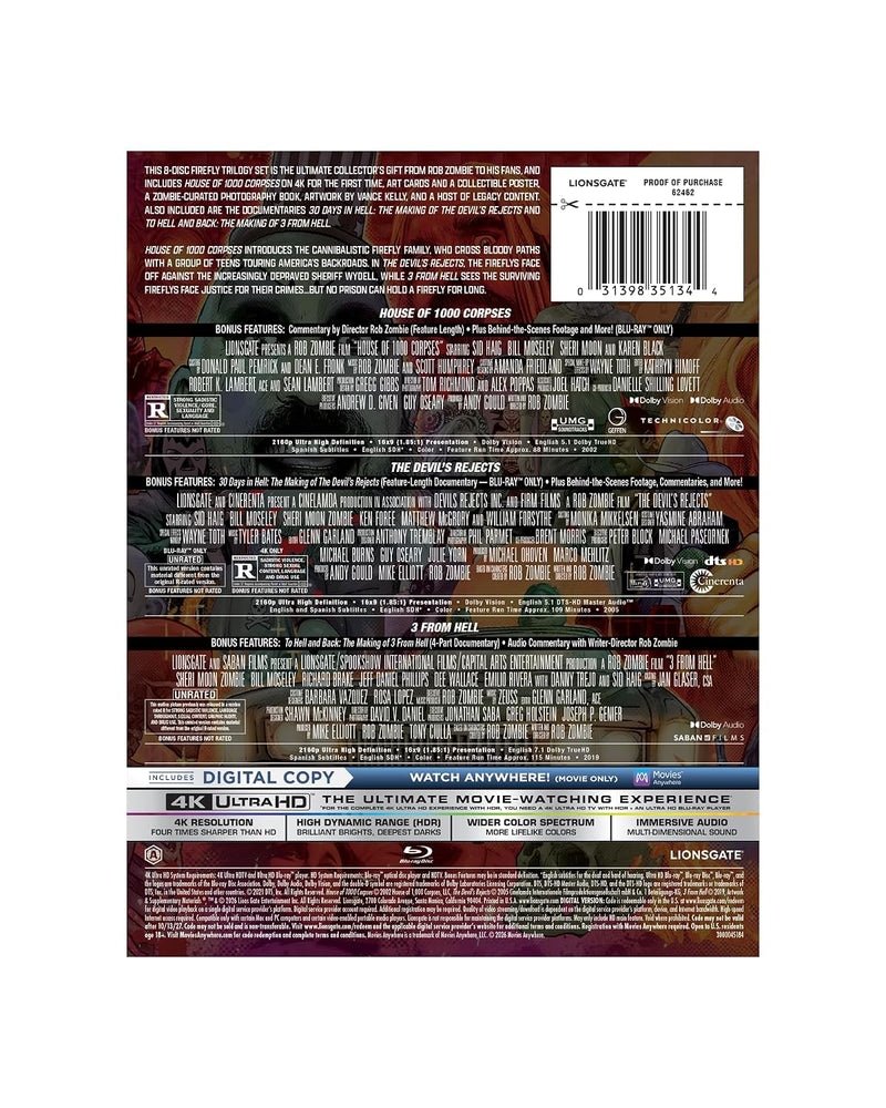 Rob Zombie's Firefly Trilogy - House of 1000 Corpses/The Devil's Rejects/3 From Hell (4K Ultra HD +Blu-ray + Digital)-3