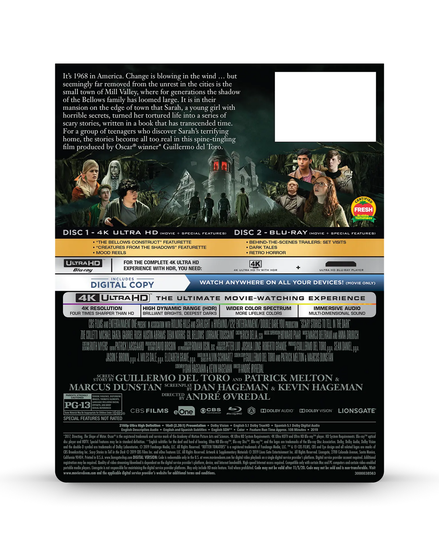 Scary Stories to Tell in the Dark - Limited Edition Steelbook (4K Ultra HD + Blu-ray + Digital) — product image 7