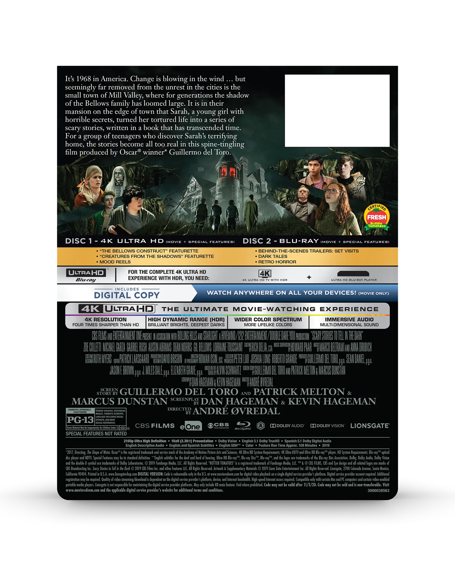 Scary Stories to Tell in the Dark - Limited Edition Steelbook (4K Ultra HD + Blu-ray + Digital) — product image 7