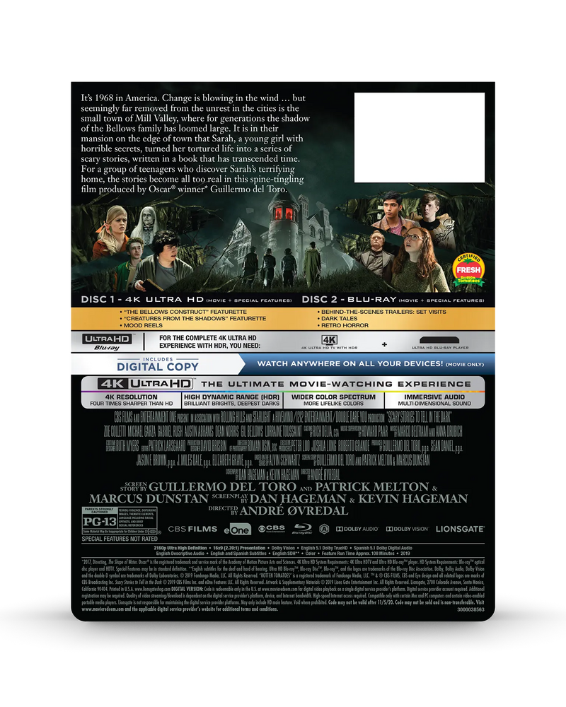 Scary Stories to Tell in the Dark - Limited Edition Steelbook (4K Ultra HD + Blu-ray + Digital) — product image 7
