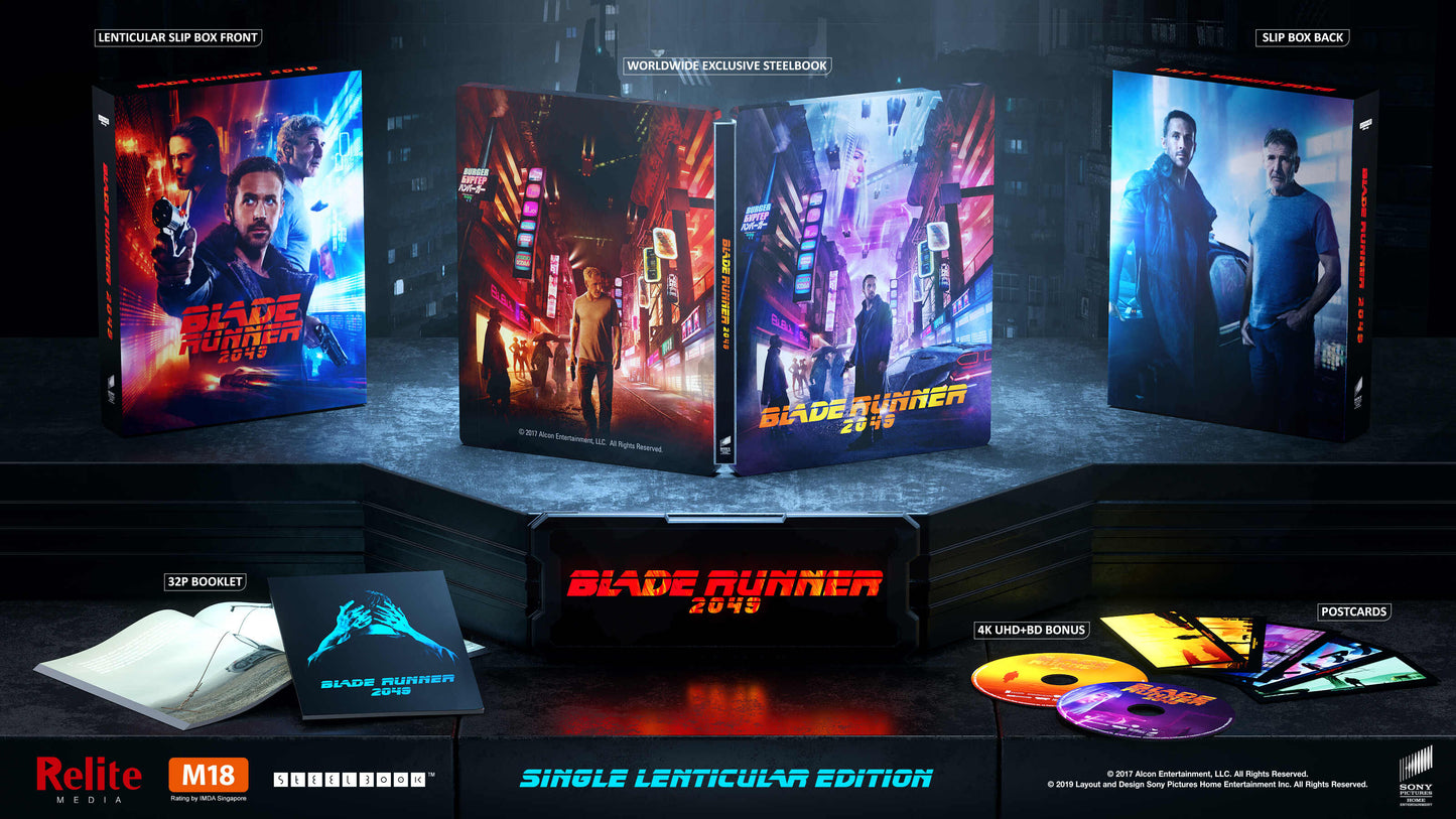 Blade Runner 2049 - Relite Exclusive Steelbook [Single Lenticular Full Slip /1000] (4K Ultra HD + Blu-ray)