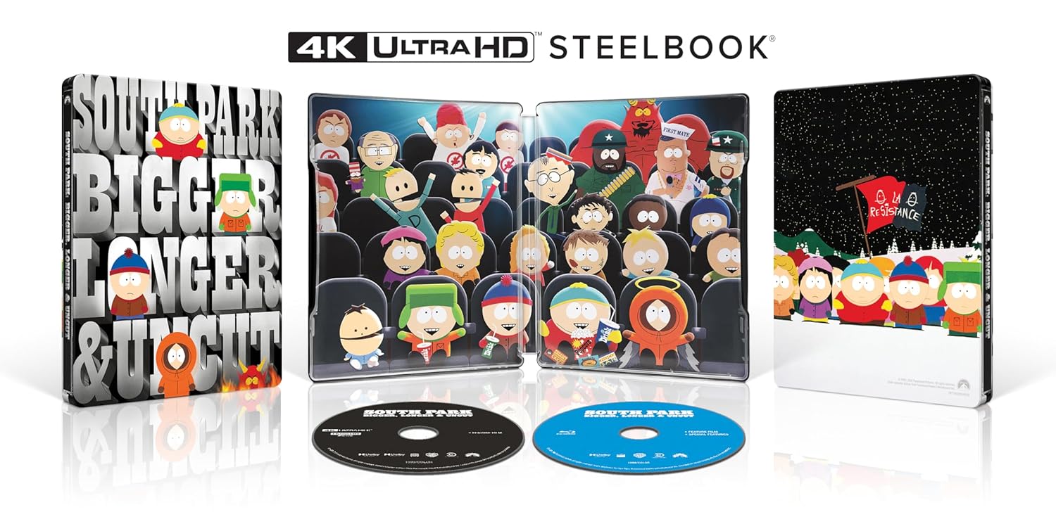 South Park: Bigger, Longer & Uncut - Limited Edition Steelbook (4K Ultra HD + Blu-ray + Digital)