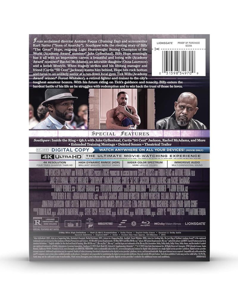 Southpaw - Limited Editon Steelbook (4K Ultra HD + Blu-ray + Digital)-8