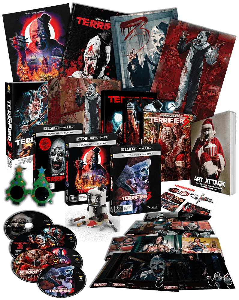 Terrifier - Art Attack 4 Film Collector’s Edition Boxset W/ Collectibles (4K Ultra HD + Blu-ray)