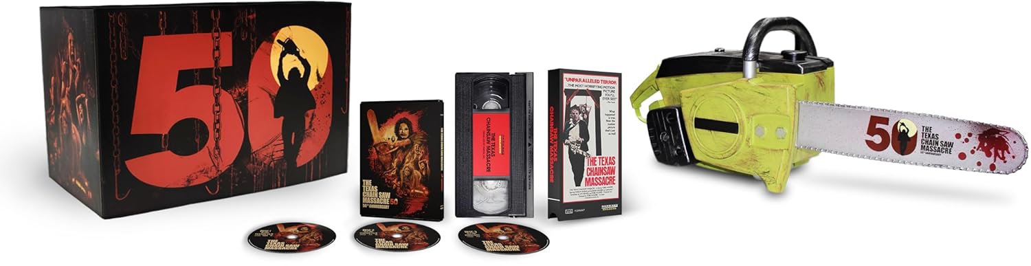 The Texas Chain Saw Massacre - 50th Anniversary Chainsaw Edition (4K Ultra HD + Blu-ray + VHS)
