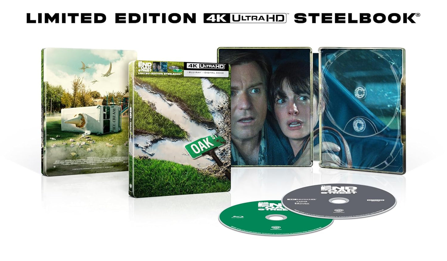 The End of Oak Street Limited Edition Steelbook physical package and discs