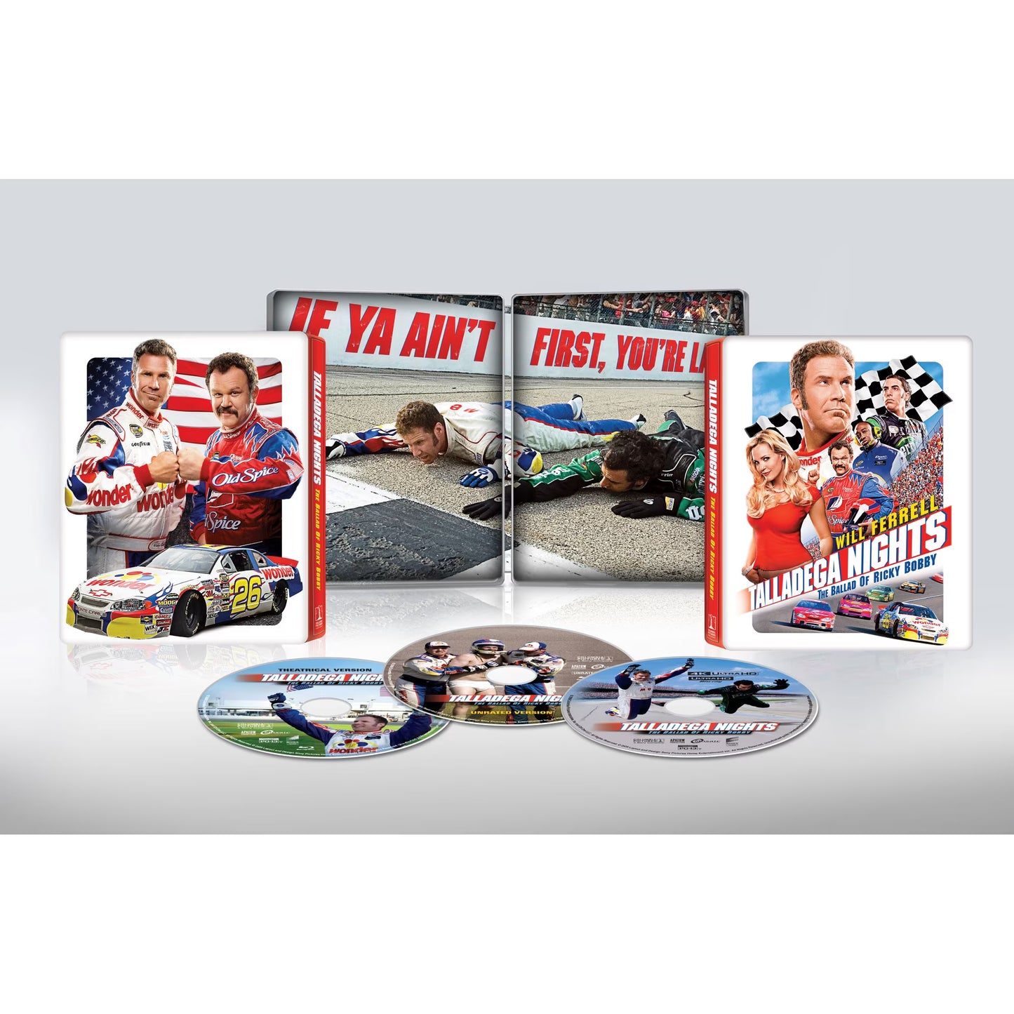 Talladega Nights: The Ballad of Ricky Bobby - 20th Anniversary Steelbook (4K Ultra HD + Blu-ray + Digital)
