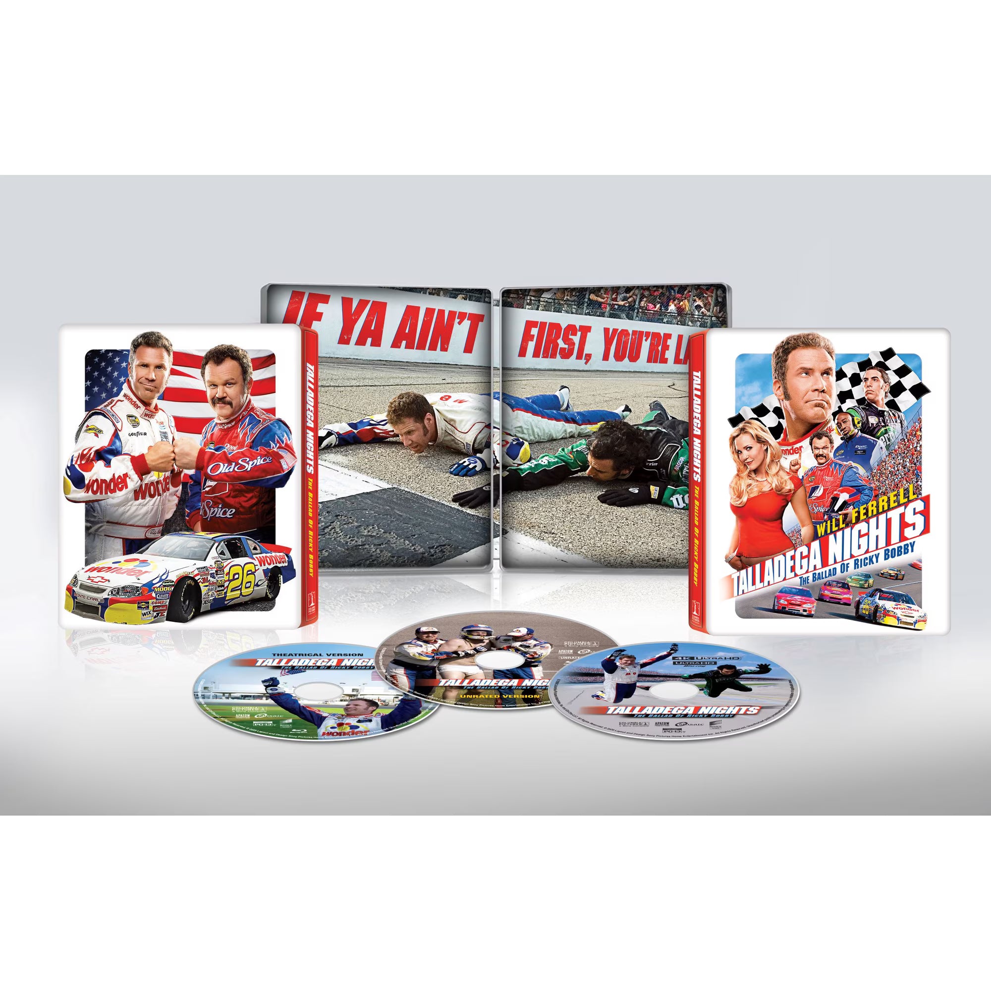 Talladega Nights: The Ballad of Ricky Bobby - 20th Anniversary Steelbook (4K Ultra HD + Blu-ray + Digital)