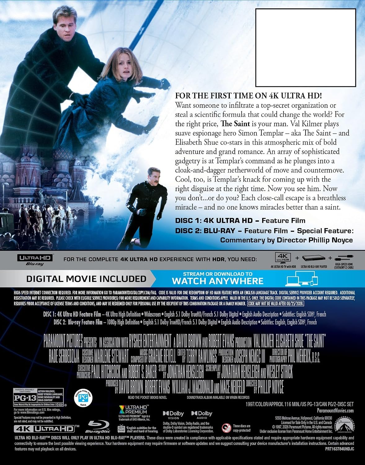 The Saint - Limited Edition Steelbook (4K Ultra HD + Blu-ray + Digital)-4