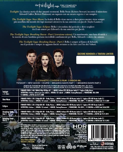 The Twilight Saga: The Complete Collection - Prestige Edition (4K Ultra HD + Extras) - Used