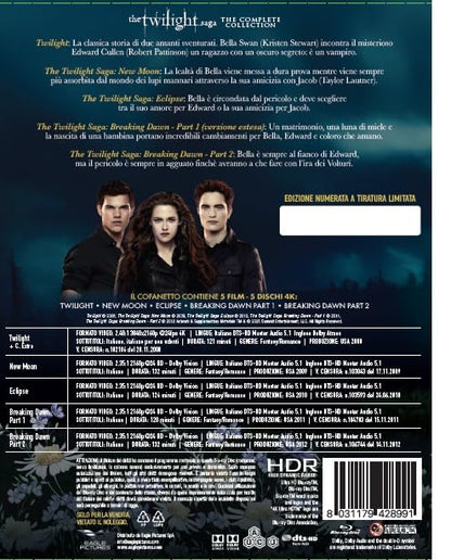 The Twilight Saga: The Complete Collection - Prestige Edition (4K Ultra HD + Extras) - Used