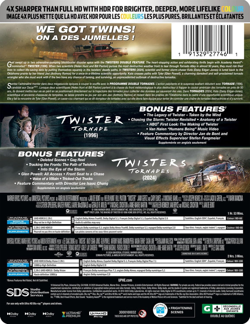 Twisters Double Feature - Limited Edition 2-Movie Steelbook (4K Ultra HD)-3