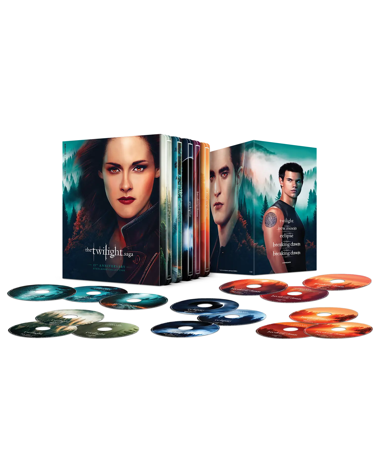 The Twilight Saga: The Complete Collection 5-Film Steelbook Set (4K Ultra HD + Blu-ray) — product image 2