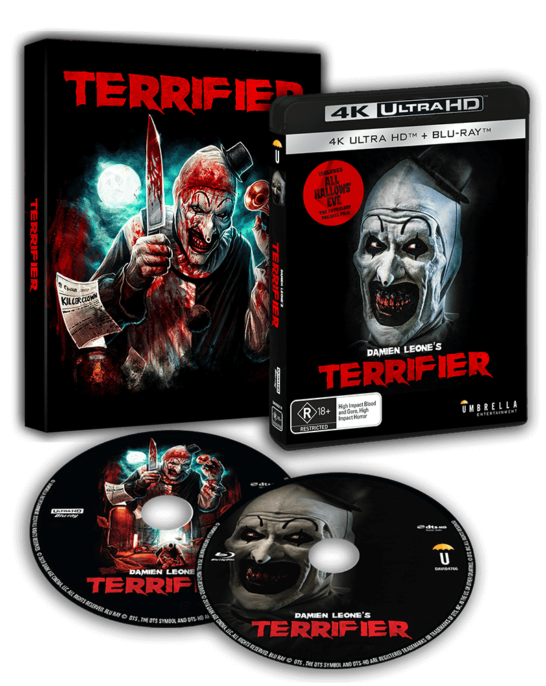 Terrifier Art Attack Collector's Edition physical product packaging