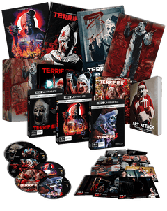Terrifier Art Attack Collector's Edition physical product packaging