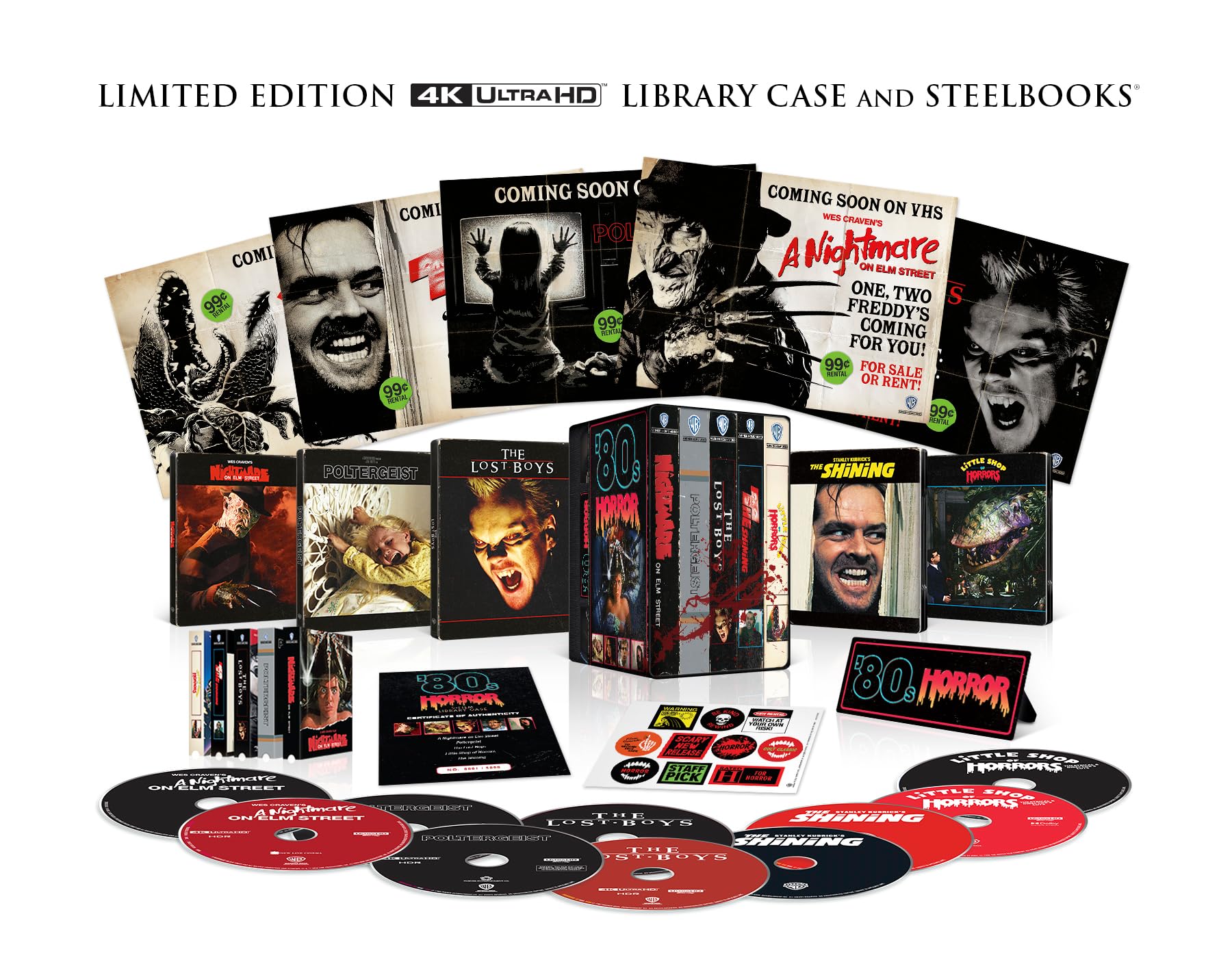 80's Horror Collection library case and steelbooks