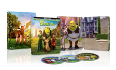Shrek 25th Anniversary Limited Edition Steelbook 4K Ultra HD Blu-ray and Digital physical package