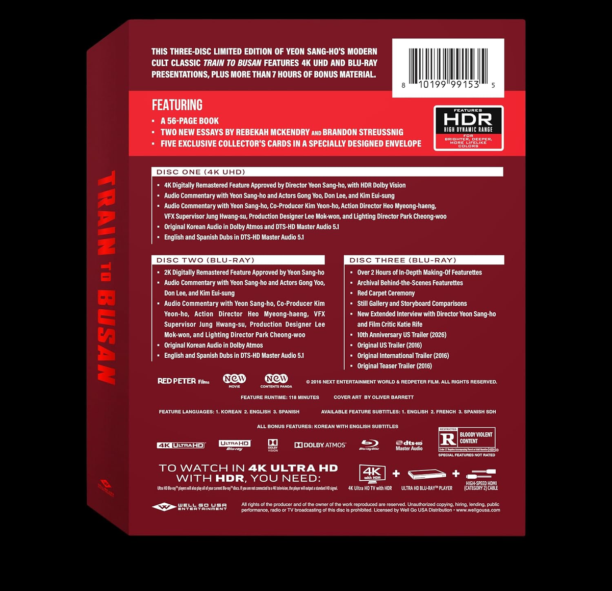 Train to Busan - 10th Anniversary Limited Edition Boxset (4K Ultra HD + Blu-ray)