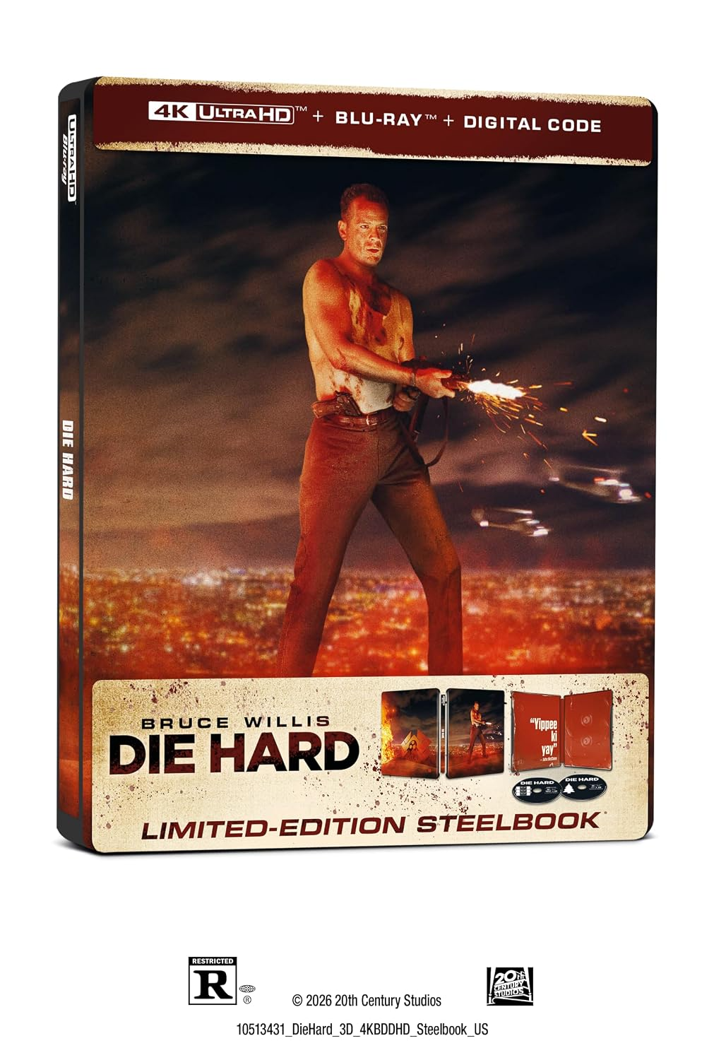 Die Hard (1988) - Limited Edition Steelbook (4K Ultra HD + Blu-ray + Digital)-5