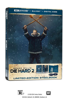Die Hard 2 (1990) - Limited Edition Steelbook (4K Ultra HD + Blu-ray + Digital) — physical packaging