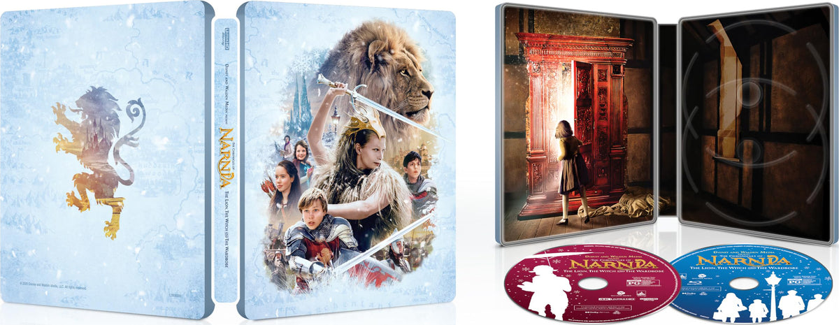 The Chronicles Of Narnia: The Lion, The Witch, And The Wardrobe - Limited Edition Steelbook (4K Ultra HD + Blu-ray + Digital) — physical packaging