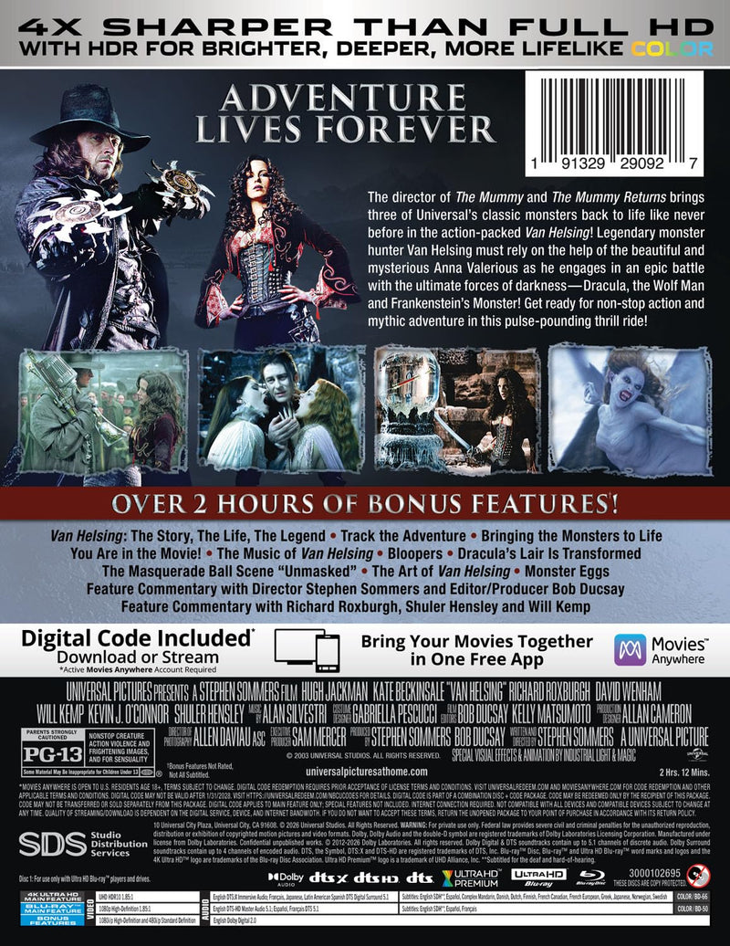 Van Helsing - Limited Edition Steelbook (4K Ultra HD + Blu-ray + Digital)-3