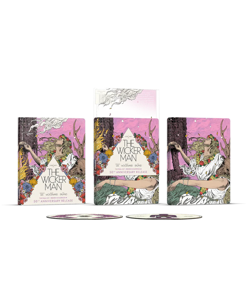 The Wicker Man - 50th Anniversary Limited Edition Steelbook (4K UHD + Blu-ray + Digital) - Used-1