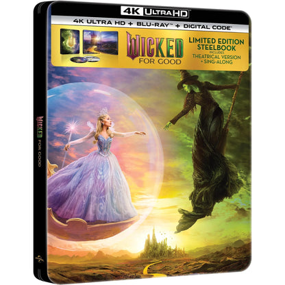 Wicked: For Good - Limited Edition Steelbook (4K Ultra HD + Blu-ray + Digital)