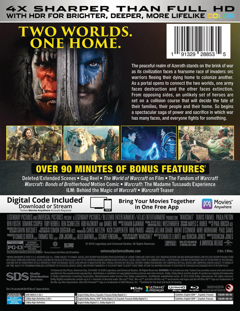 Warcraft - 10th Anniversary Limited Edition Steelbook (4K Ultra HD + Blu-ray + Digital)-5