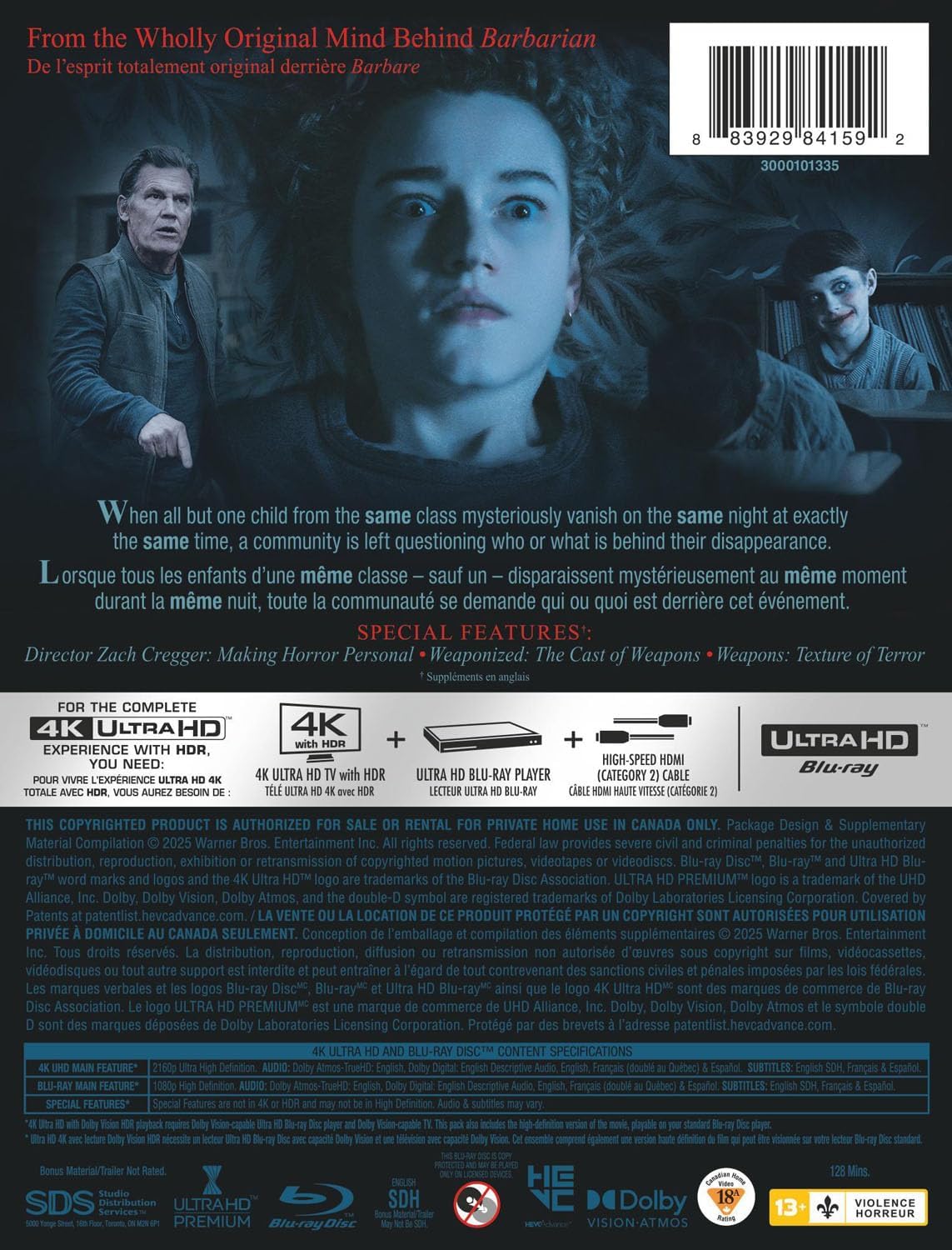 Weapons - Limited Edition Steelbook (4K Ultra HD + Blu-ray)-3