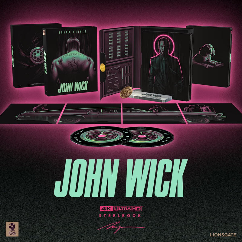 John Wick - Titans of Cult Steelbook (4K Ultra HD + Blu-ray + Digital)-1