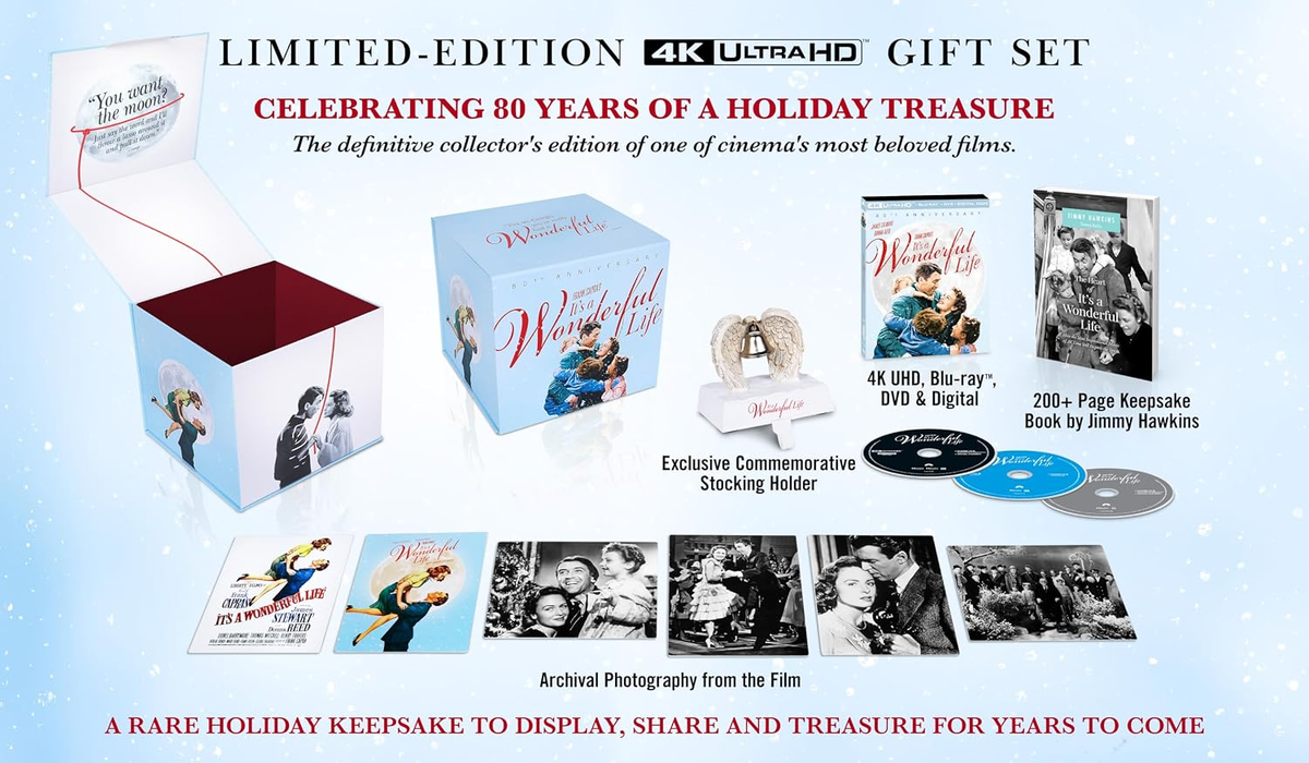 It's A Wonderful Life - 80th Anniversary Deluxe Giftset (4K Ultra HD + Blu-ray + DVD + Digital)
