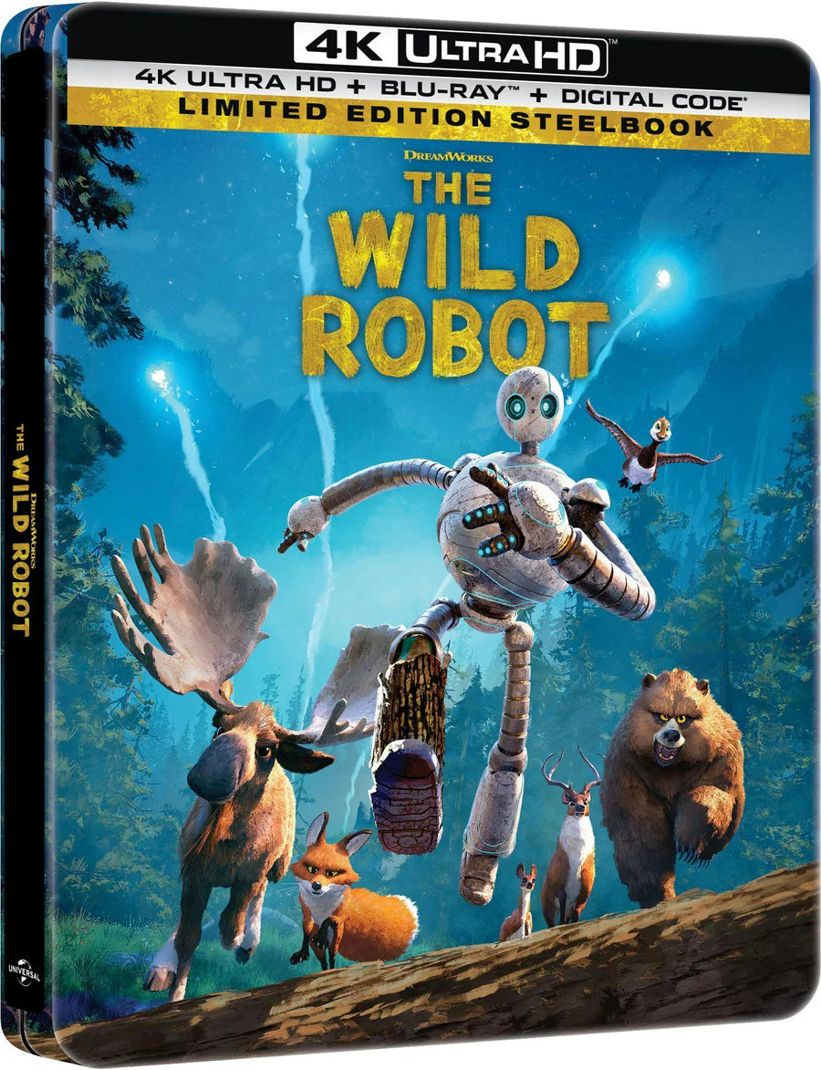 The Wild Robot - Limited Edition Steelbook (4K Ultra HD + Blu-ray + Digital)