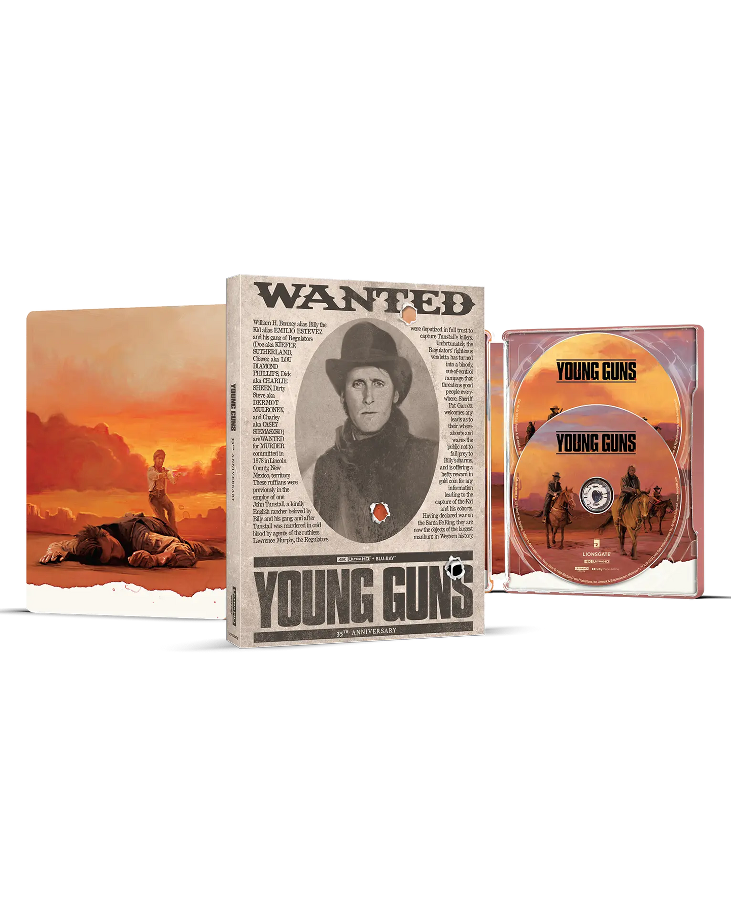 Young Guns - Limited Edition Steelbook (4K Ultra HD + Blu-ray + Digital) — product image 2