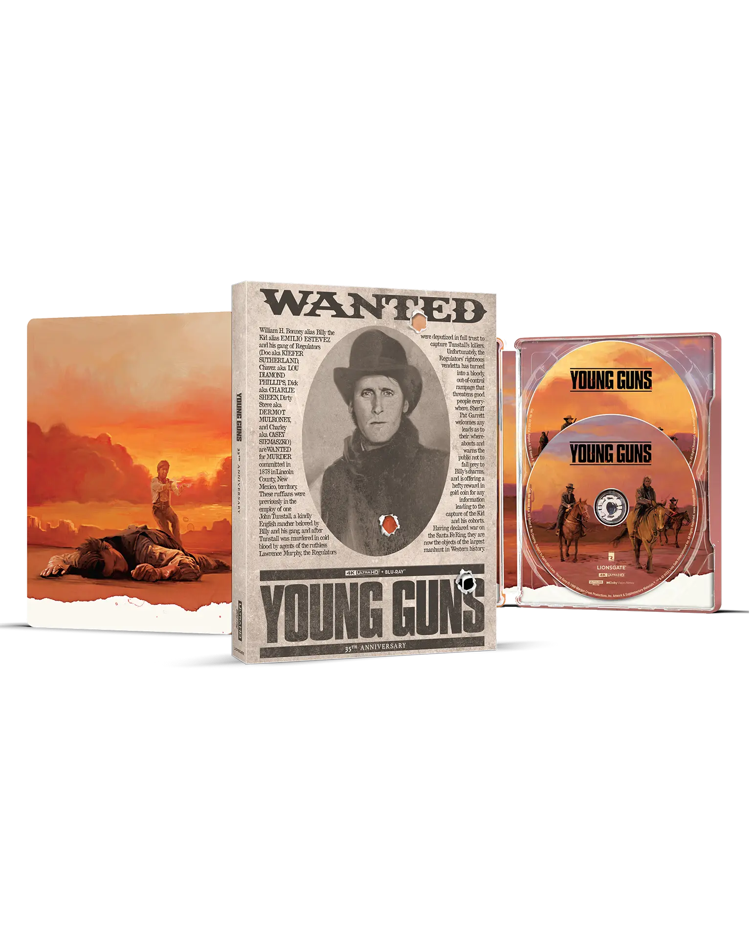 Young Guns - Limited Edition Steelbook (4K Ultra HD + Blu-ray + Digital) — product image 2